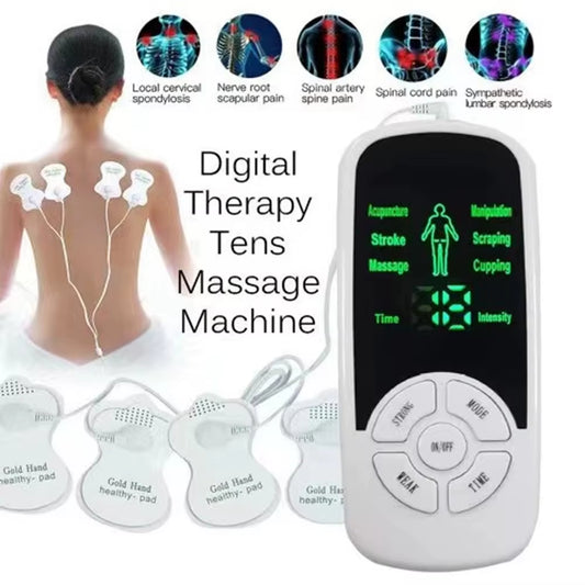 EMS Electric Muscle Therapy Stimulator 6 Modes Tens Unit Machine Meridian Physiotherapy Pulse Abdominal Prostate Body Massager