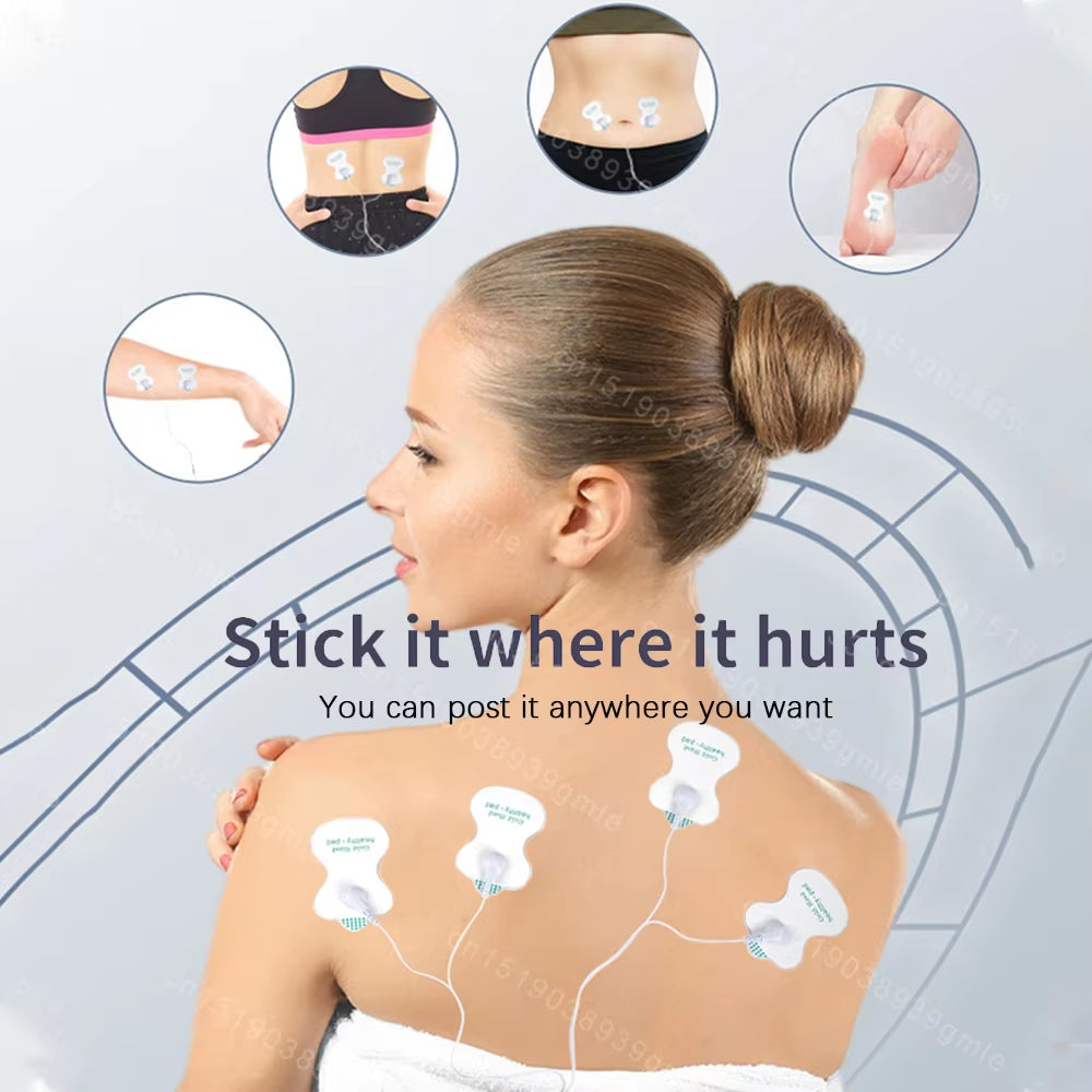 EMS Electric Muscle Therapy Stimulator 6 Modes Tens Unit Machine Meridian Physiotherapy Pulse Abdominal Prostate Body Massager